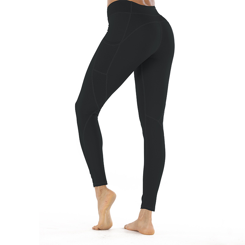 hollow stitching tight sports running fitness yoga pants NSLX30965