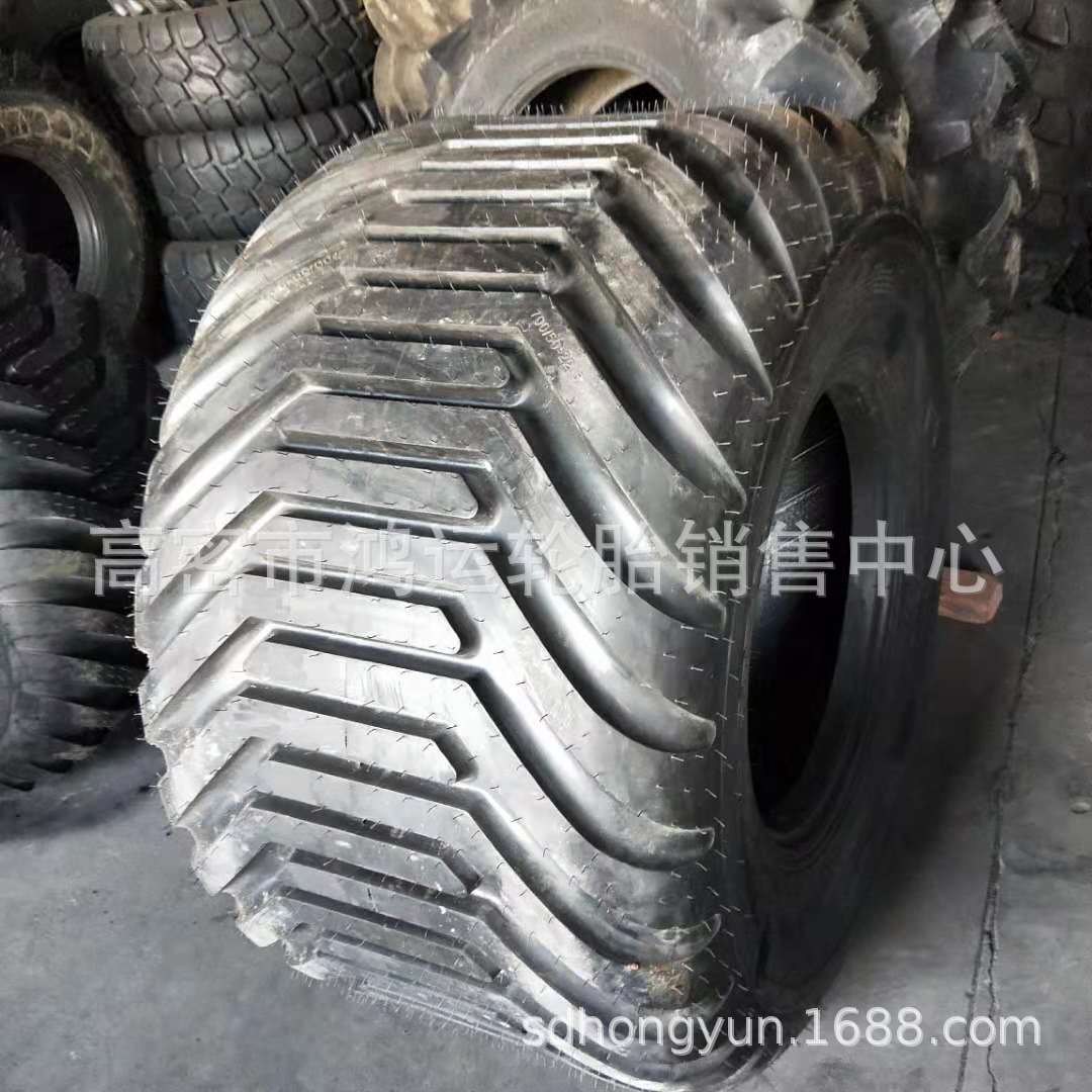 现货供应 550/60-22.5； 600/700/50-22.5农用打捆机宽基悬浮轮胎