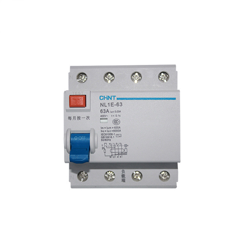 正泰NL1E-63漏电低压保护断路器 63A电流断路器