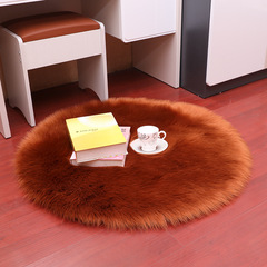 Australian thick wool seat cushion round office chair pad backrest full wool sofa cushion round bench cushion rug