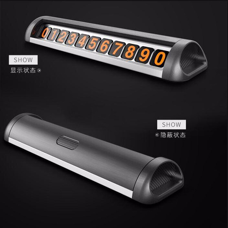 automobile Temporary Stop sign hide vehicle Plate originality New products Car gift logo customized