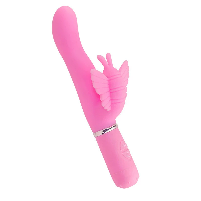Afra Haochi Butterfly Kiss 30 Frequency Dual Madake Vibration Silicon Massage Stick Женское мастурбационное оборудование