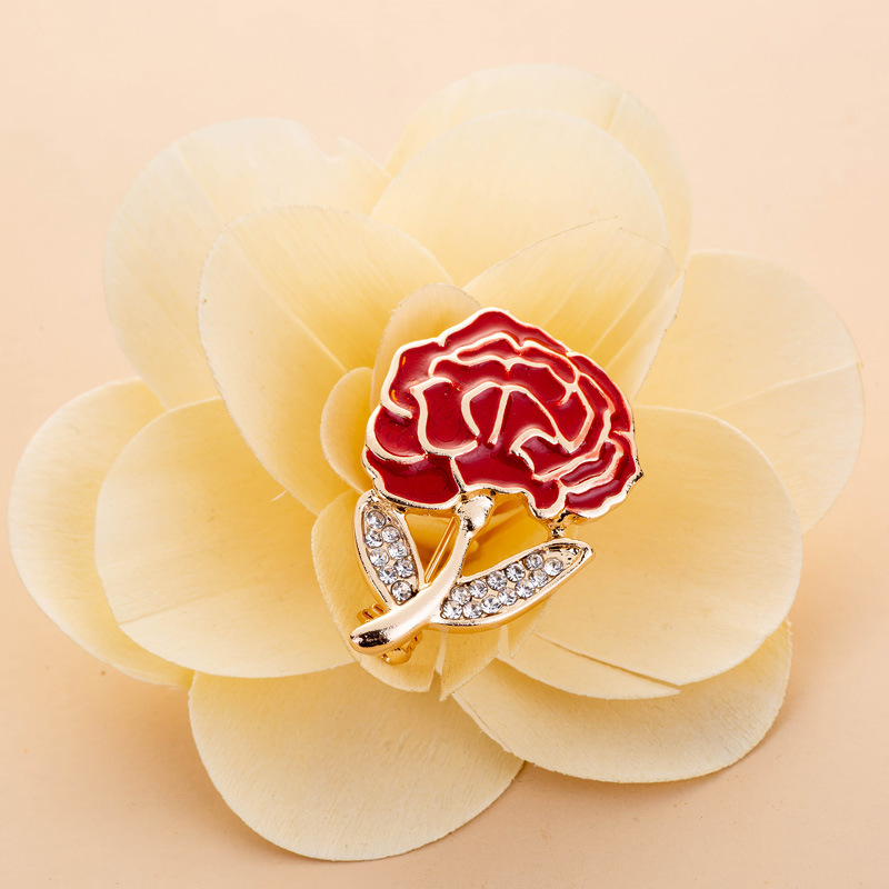 11g Weight Brooches Classification Daily Occasion Alloy Material Mother'S Day Festival Flower Pattern Women's Gender Plating Design Elegant Style Elegant Flower Alloy Plating Women's Brooches 13