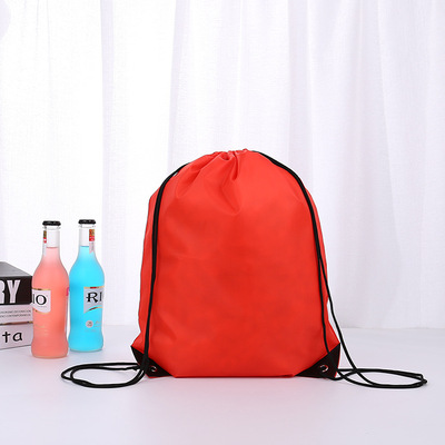 现货210D涤纶束口袋定制抽绳背包袋牛津布拉绳袋厂家定做|ms