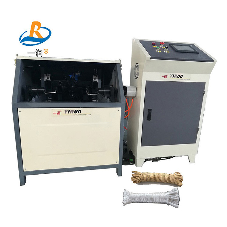 莱州一润机械PLC控制塑料圆丝扁丝绳打桄机打把机设备机械