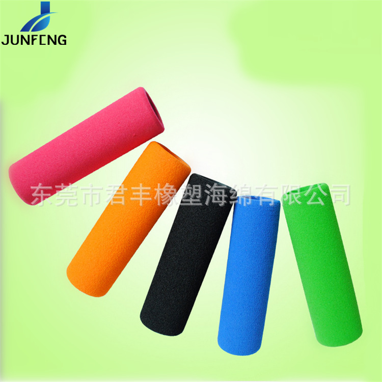 磨砂面自行车防滑nbr彩色海绵光面手柄高发泡矽胶护手把套