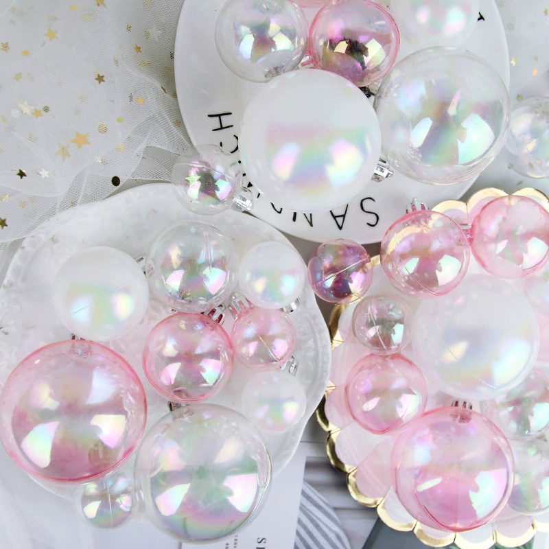 Brand transparent fuchsia decorations