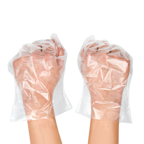 Disposable PE gloves plastic film thickened gloves transparent gloves
