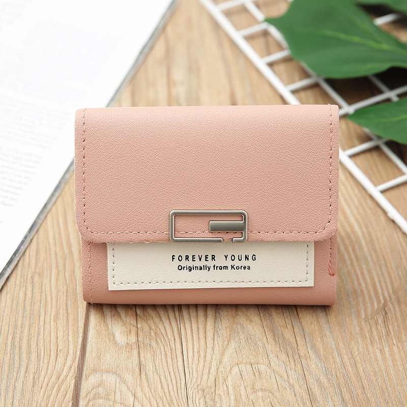 Korean Contrast Color Small Wallet display picture 23