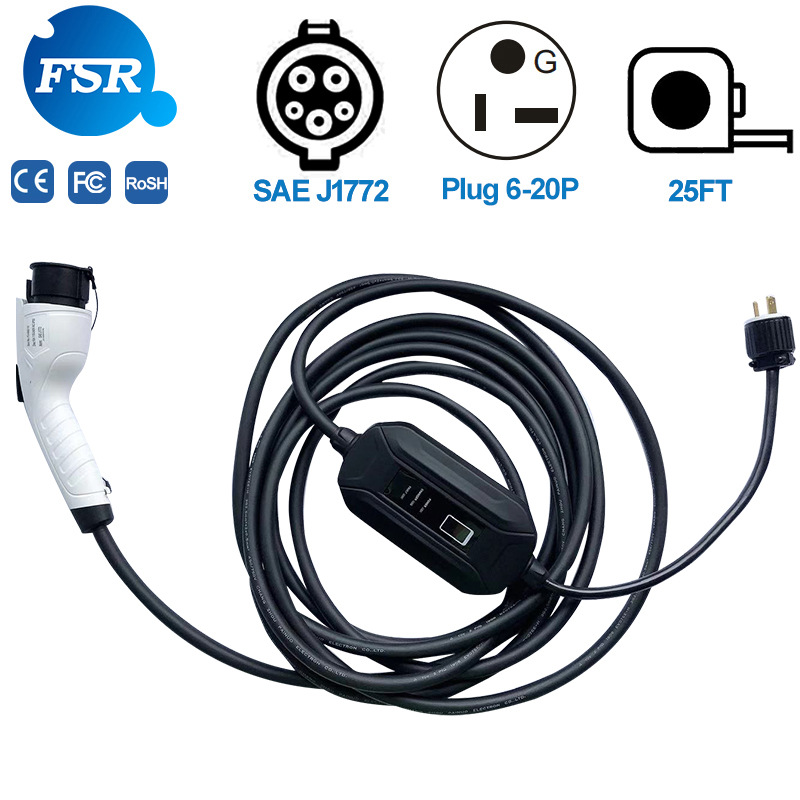 Type1 16A Mode2 NEMA6-20plug family charging SAE J1772