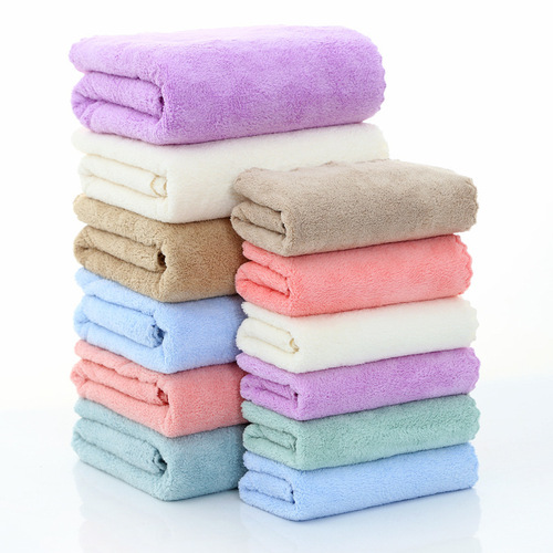 Coral velvet towel, bath towel, mother-in-law towel gift thickened wholesale return gift adult LOGO coral velvet absorbent