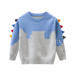 27kids Korean children's clothing wholesale 2024 boys autumn clothing children's sweaters small children's tops baby clothes dinosaur