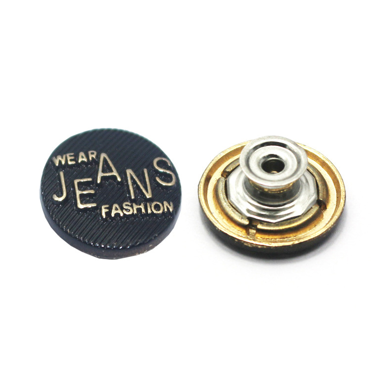 Jinxing button denim metal button Europe and the United States environmental protection can pass ten levels of needle inspection machine export quality
