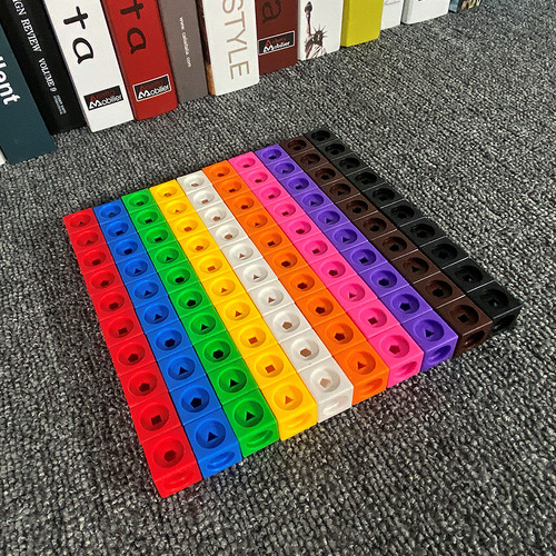 2cm连接块拼插积木 魔法方块立体 Mathlink数学外贸益智玩具 直销