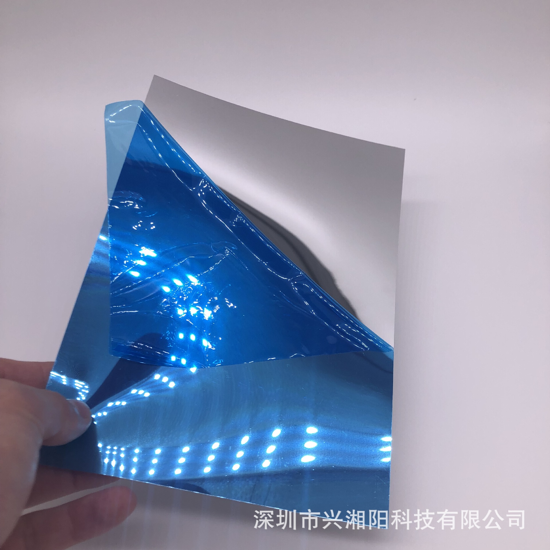 源头厂家供应镜面水银色PET镜片 高亮度高反光 塑料反光片0.15MM