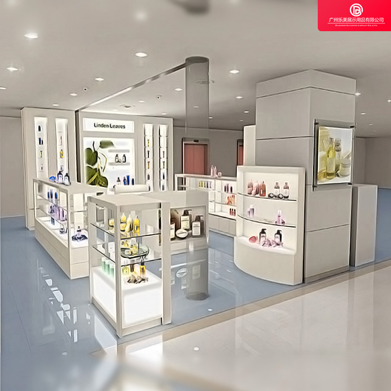 厂家直销批发定制热销欧式化妆品展示用柜展示架展示台玻璃订做