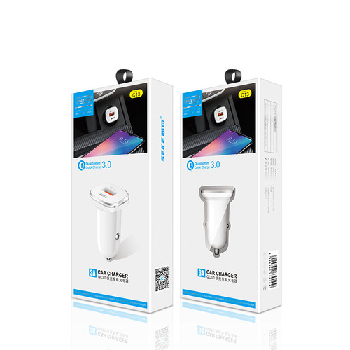 Xiko C13 car charger QC3.0 fast charging car mobile phone charger mini charging head 3A