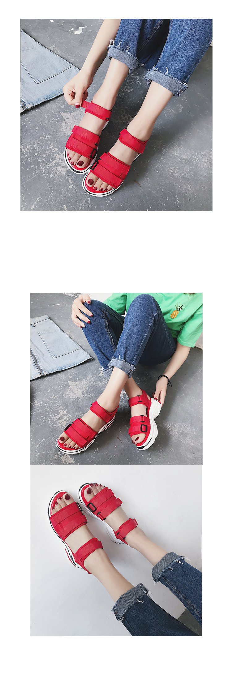 Chaussures été pour femme en Caoutchouc - Ref 3345524 Image 12