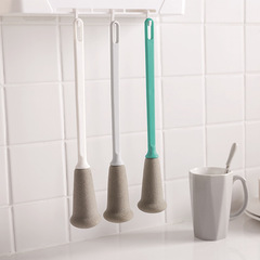 Northern European long-handled sponge cup brush, multi-functional, hanger, anti-slip, cleaning cup brush, simple and durable bottle brush