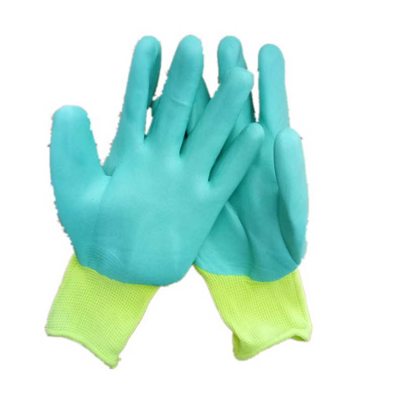 十三针l恒瑞祥透气王发泡浸胶半挂手套