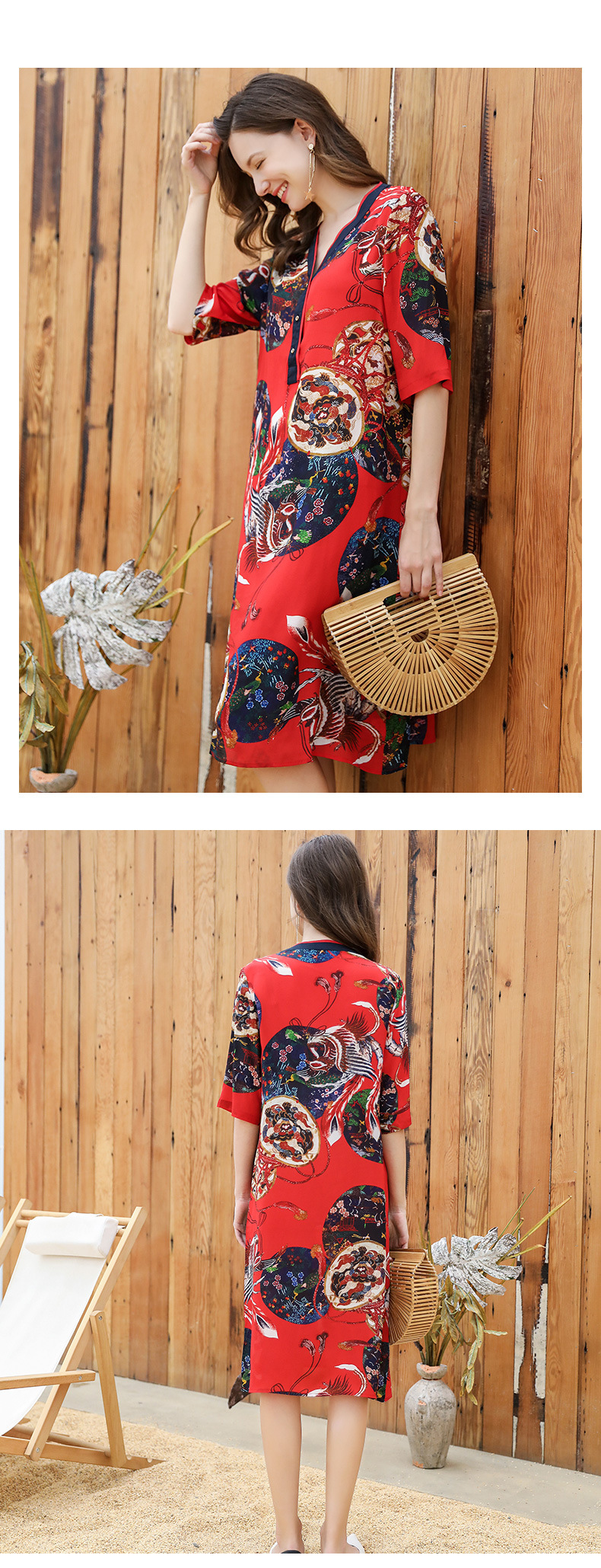 Robe femme MUMUGEORGE  GEORGE WOOD en De la soie - Ref 3327106 Image 13
