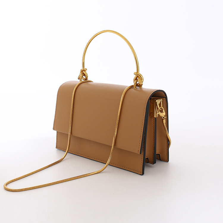 女包包2019新款真皮女包手提包单肩斜挎小包包时尚百搭链条包女