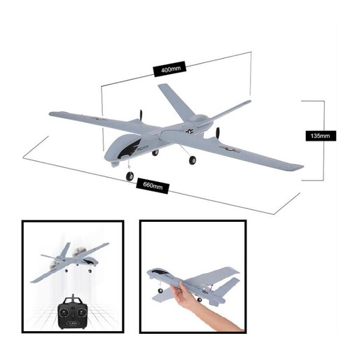 American unmanned reconnaissance aircraft EPP foam remote control glider hand-thrown Predator fixed-wing aircraft model 150 meters