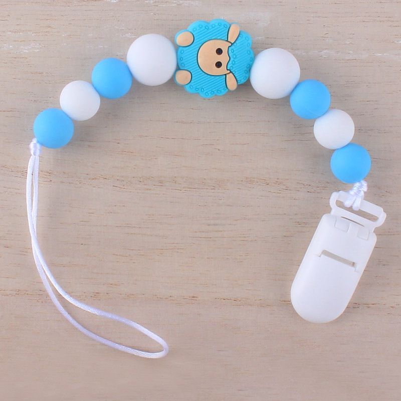 Cadena de chupete para bebé pezón cuerda de silicona mordedor cadena anti-caída suministros maternos e infantiles Comercio exterior Amazon nuevo