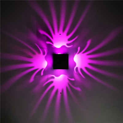 LED Square Wall lamp bedroom Palm indoor originality Aluminum lamp Corridor aisle lights Background wall Decorative lamp