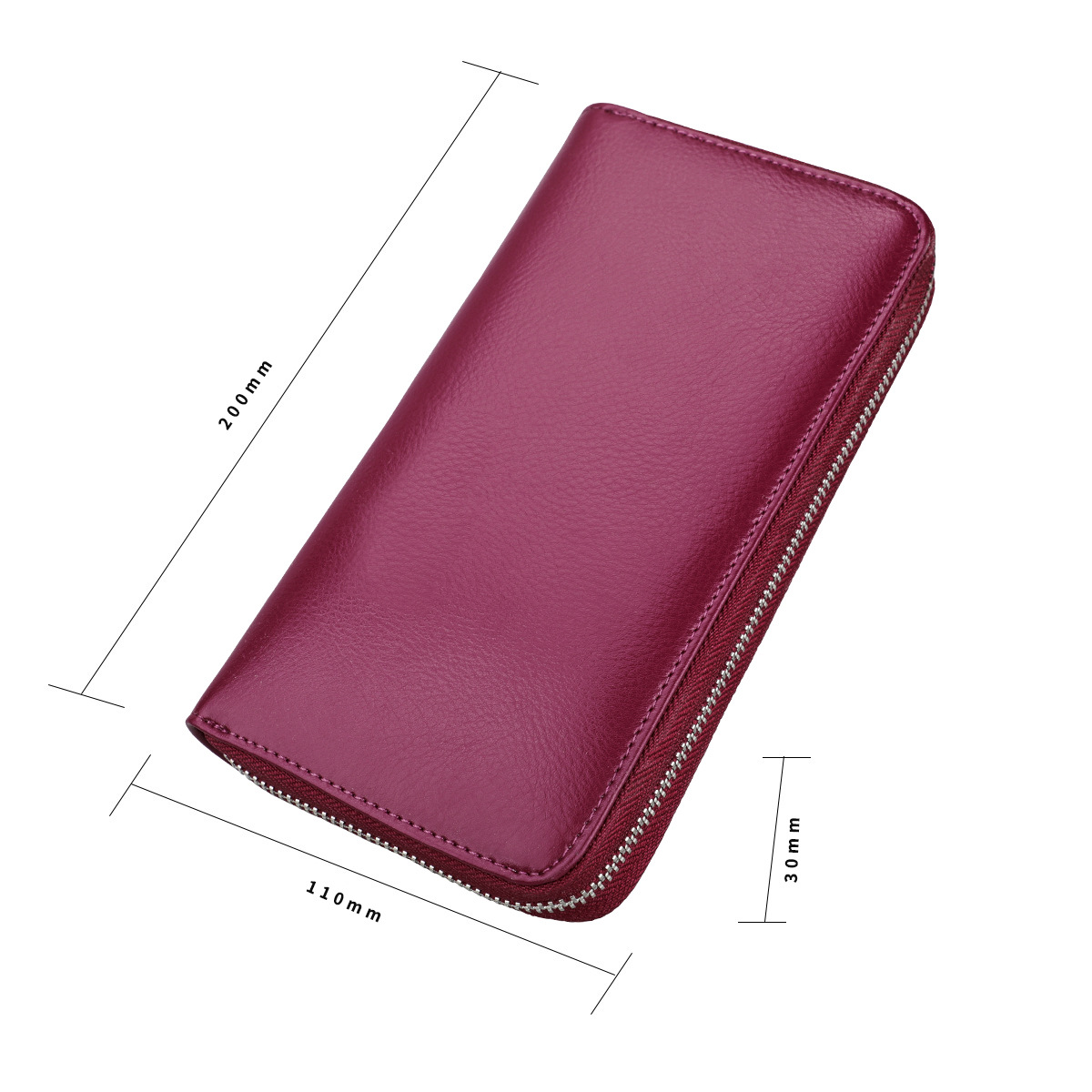 Organ Long Leather Card Case Anti-rfid Credit Card Case Multifunctional Wallet display picture 74