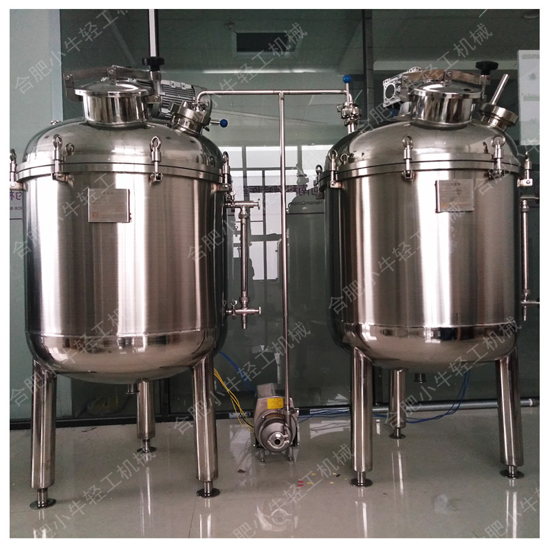 料液配制不锈钢搅拌罐 粉体颗粒溶解配料不锈钢反应釜 液体调配罐