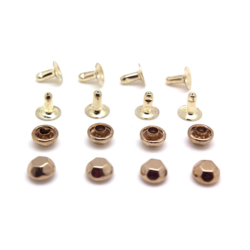 现货供应金属大帽双面铆钉朋克手套牛仔裤扣子毛钉铆钉子母扣批发