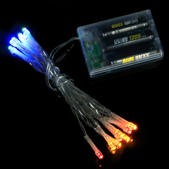 跨境新款led8功能防水電池盒燈串 聖誕節日戶外裝飾彩燈閃燈串燈