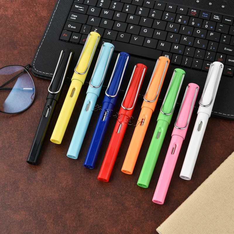 Wholesale plastic color posture sign pen student calligraphy pen advertising pen plastic jewelry pen