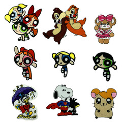 Amazon AliExpress various children's cartoon embroidery patches Teddy Bear Doll Embroidery Patches Manufacturer Direct Supply