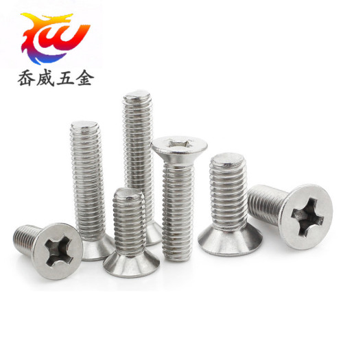 304 stainless steel countersunk screw with cross recessed tap screw, flat head M3 M3.5 M4 M5 M6 M8 M10