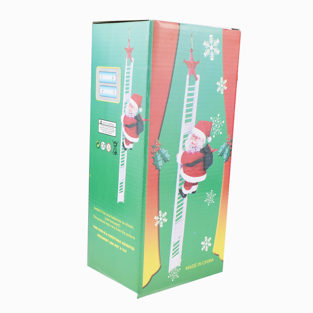 Lustige Elektrische Leiter Santa Claus Weihnachten Dekorationen Puppe Spielzeug Geschenkpicture2