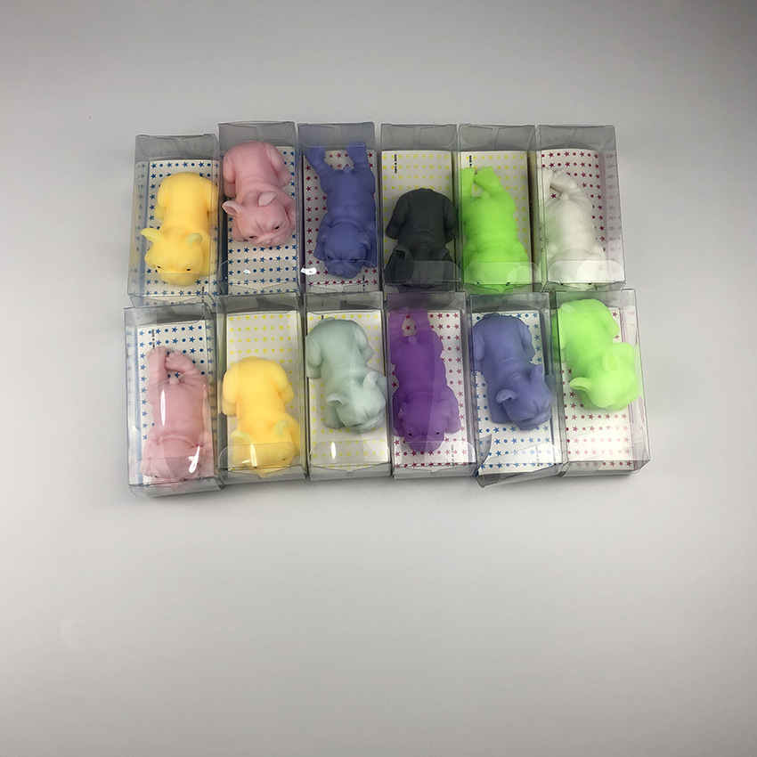 Factory Decompression TPR Net Celebrity Lying Lying Lying Dog Pinch Le Children's Decompression Toy Sha Pi Dog Vent Gloff Decompression Hair