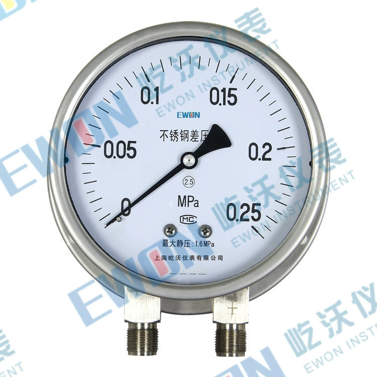 Дифференциальный манометр дифференциальный манометр из нержавеющей стали/радиальный манометр перепада задней кромки ремня CY-150H/CYW-150B