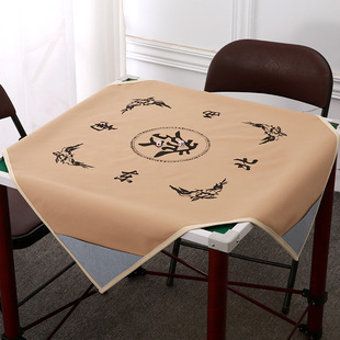Заводская прямая продажа на один метр на один метр на один метр толще кожаной ткань с семьей Qianzhao Mahjong Tablecloth A Оптовая цена
