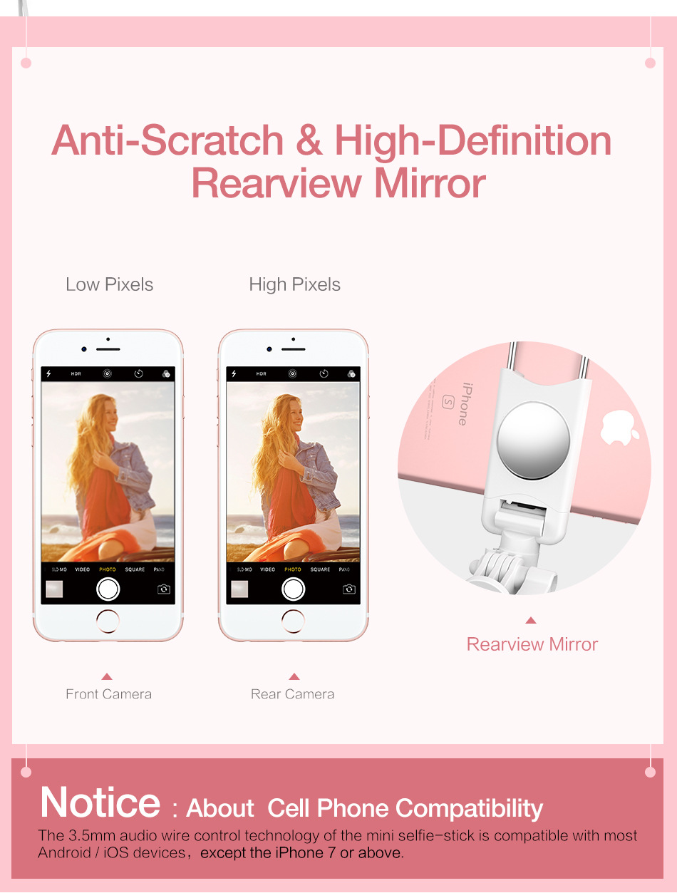 Bâton selfie en Avancée pliant en silicone - Ref 3387013 Image 14