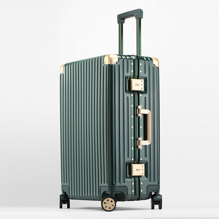 行李箱ins网红女拉杆箱万向轮铝框旅行箱男轻便登机箱20寸   1903|ms