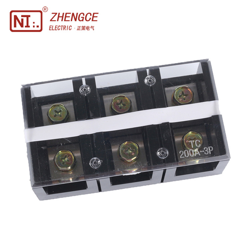 厂家直销接线排TC-2003大电流接线端子配电用免导轨安装胶木端子