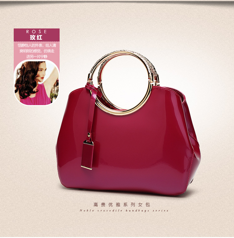 1108g Weight Polyester Lining Material Zipper Closure Type Single Shoulder Strap Strap Type Dome Bag Bags Type Casual Occasion Pu Leather Material Solid Color Pattern All Seasons Season Women's Gender Fashion Style Shell Shape Dark Blue, White, Pink, Red, Wine Red, Black Color Large Size Large Pu Leather Fashion Dome Bag Handbag 7