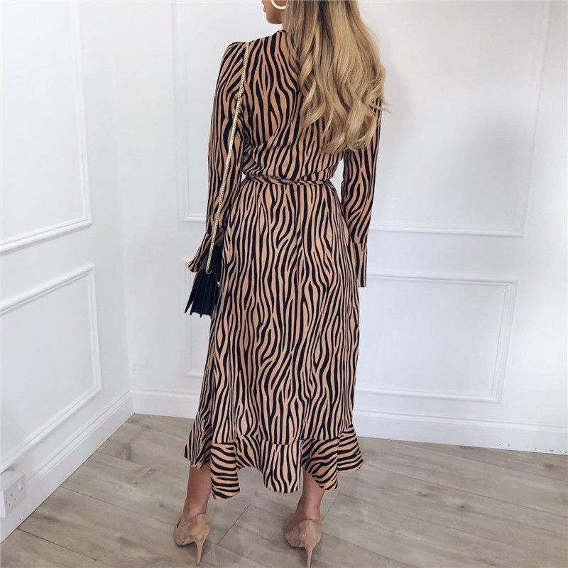 Zebra Pattern Dress Image 6