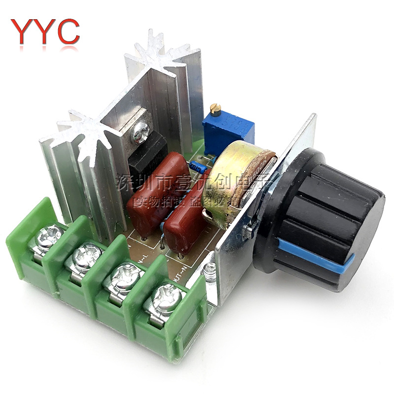 2000W可控硅调速器 电机220V大功率电子调压器 调光调温调速模块