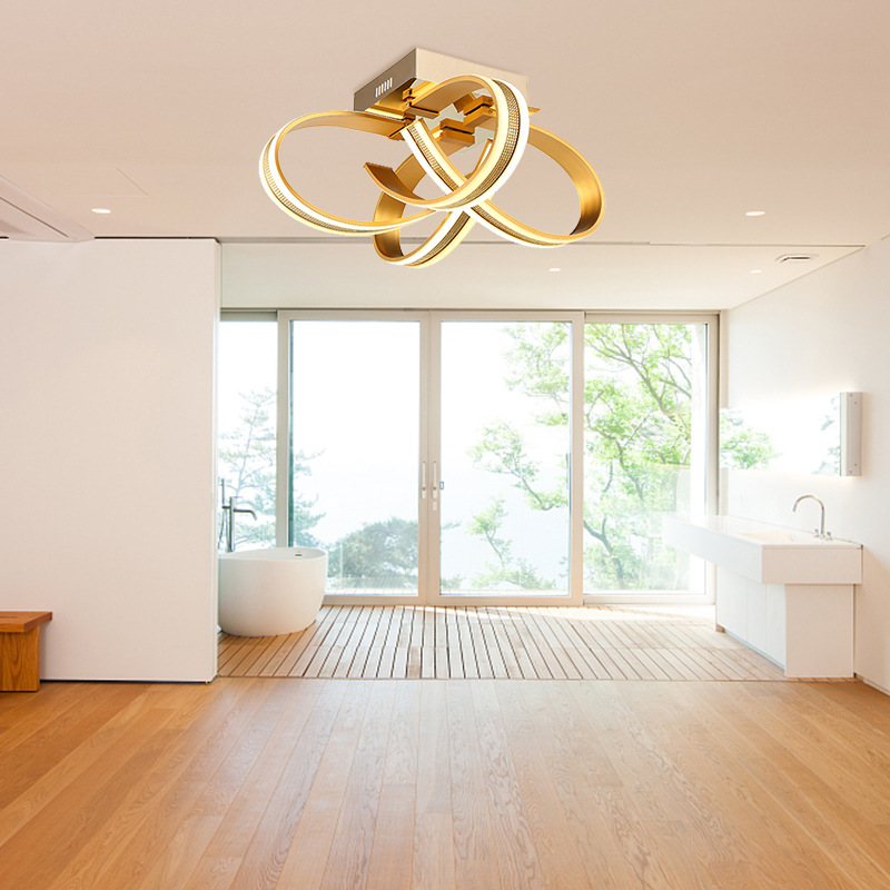 【畅销新款】现代简约客厅灯 亚克力硅胶LED吸顶灯白光暖光卧室灯|ms