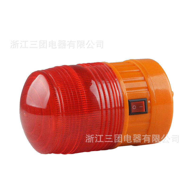 LTD-5088LED频闪施工闪光警示灯 强磁吸附干电池警示灯不带声音