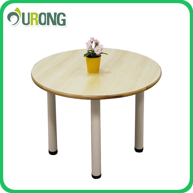 Export children's multi-functional wooden learning round table/student game writing square table/kindergarten long square table wholesale