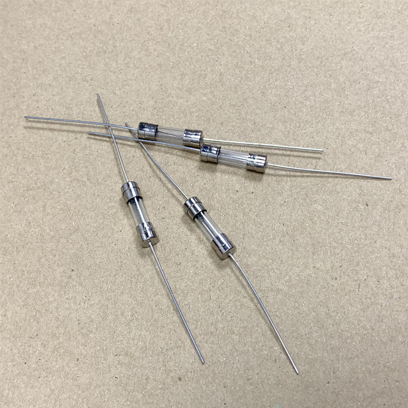 Glass Fuse 玻璃熔断器保险丝管双帽带引线快熔5X20+P F4A 250V